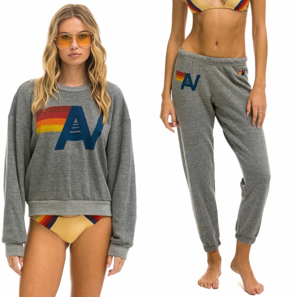 NWOT $331 Aviator Nation Sweat Set, L/XL